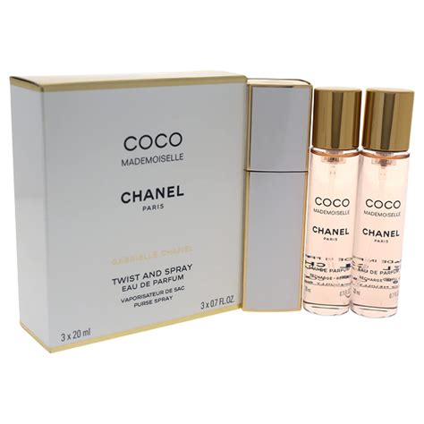 chanel mademoiselle twist and spray eau de parfum|chanel coco mademoiselle twist refill.